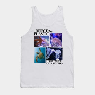 Reject Plastic Rejuvenate Our Waters - Environmental Awareness (Save The Fish) Tank Top